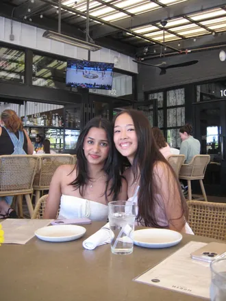 Medha Sivakumar and Hannah Nough, founders of TeenSearch